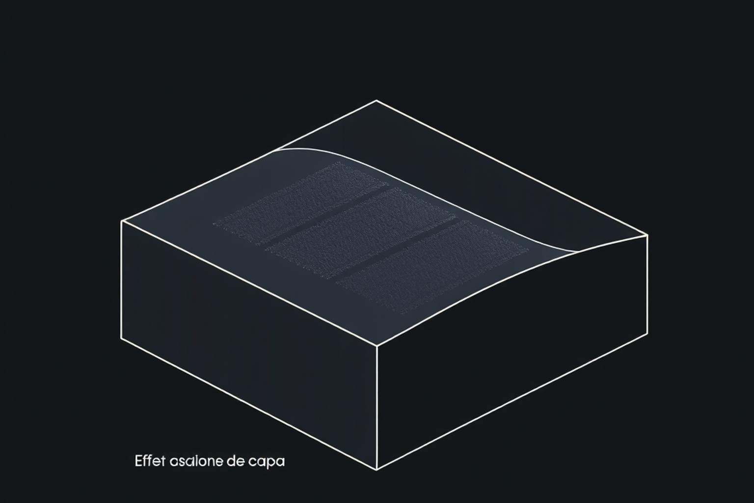 Superficie curva con escalones visibles en las capas
