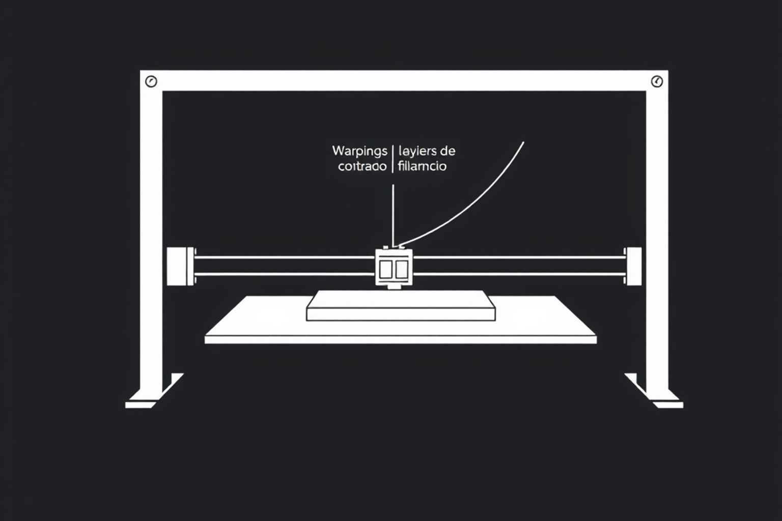 Pieza rectangular sobre la cama con las cuatro esquinas levantadas y curvadas hacia arriba